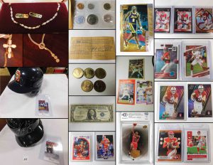 7/8 US & Foreign Currency – Sports Memorabilia – Jewelry