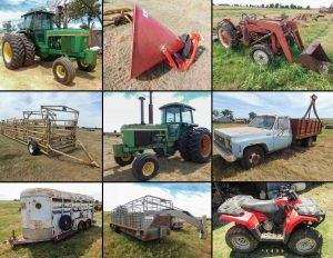 7/9 Tractors – Implements – Tools – Trailers – Household – 4 Wheeler – Livestock Misc – Wheel Corral