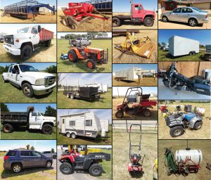 7/15 Tractors – Trailers  Tillage – Mowers – Tires – ATV – Harley – Ford’s- GMC – Grain Trucks –  Area Farmers
