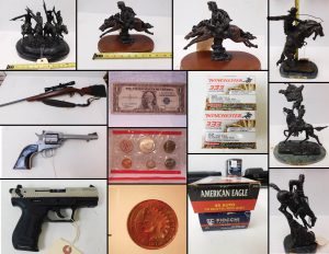 8/7 Remington Bronzes – US Coins – Jewelry – Pistols – Revolvers- Rifles – Ammo