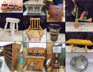 7/15 Art- Sewing – Vintage & Antiques -Fabric – Furniture – Christmas – Pocket Knives – Frankoma – Steins